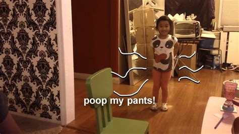 Young Girl puts her poop in pussy